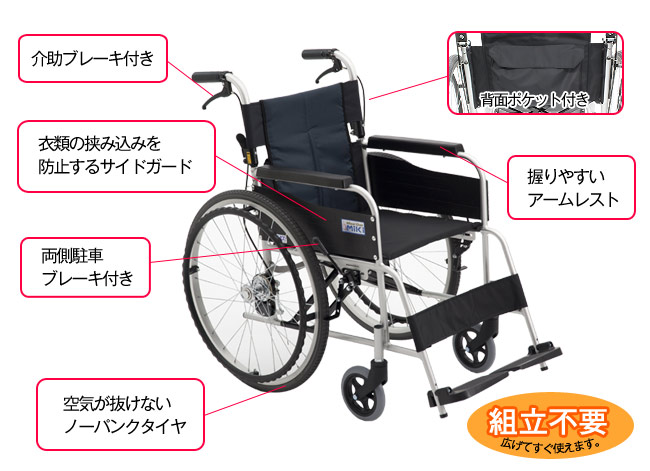 車椅子 ＵＳＧ-１の装備特徴