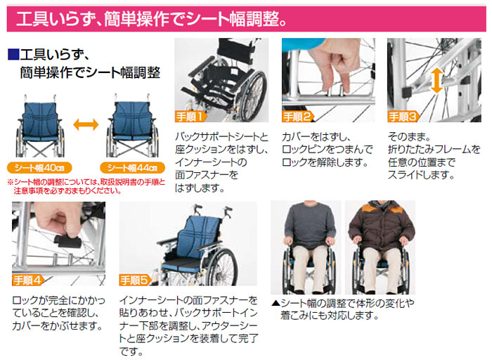 自走式車椅子 ウルトラシリーズ　NA-U7のモジュール機能