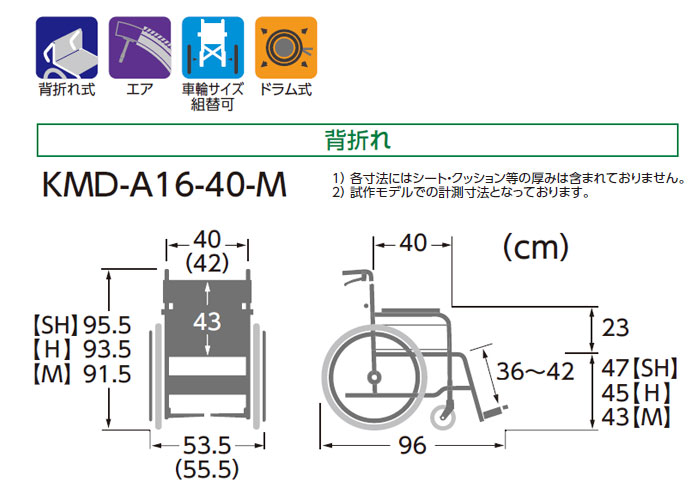 yʎԈ֎q@KMD-A16-40(42)-M(H/SH)̃TCY\