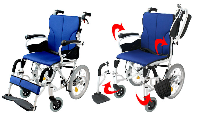 多機能介助式車椅子　コンフォート -介助式- CAH-20SUの４枚目