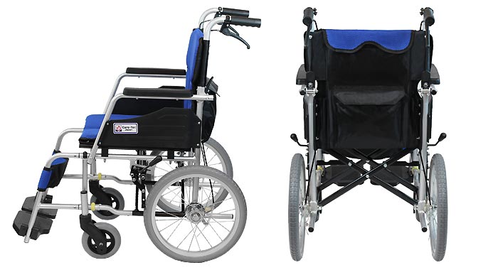 【ケアテックジャパン】 介助式車椅子 ハピネスコンパクト -介助式- CA-13SU 画像4