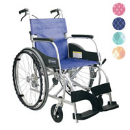 【カワムラサイクル】ふわりす KF22-40SB[自走式車椅子] [介助ブレーキ付]  [軽量車椅子]