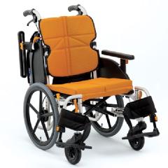 【松永製作所】ネクストコア-ミニモ NEXT-60Bアルミ製 多機能モジュール介助式車椅子[低床]