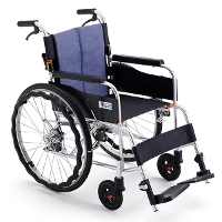 【MiKi/ミキ】JTNシリーズ JTN-1B 自走式車椅子 [自走介助兼用]  [足踏み連動式駐車ブレーキ]