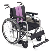 ◆【MiKi/ミキ】とまっティシリーズ MBY-41B 自動ブレーキ付 低床 自走式車椅子 [自走介助兼用]