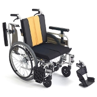 ◆【MiKi/ミキ】とまっティシリーズ MBY-41RB 自動ブレーキ付 低床 多機能 自走式車椅子 [自走介助兼用]