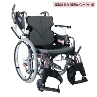◆【カワムラサイクル】モダンシリーズ [Cスタイル] KMD-C22-40(38・42・45)-M(H/SH)/SR 多機能 自走式車椅子 [自走介助兼用]【足踏み付左右連動ブレーキ仕様】