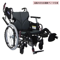 ◆【カワムラサイクル】モダンシリーズ [Cスタイル] KMD-C22-40(38・42・45)-EL-M(H/SH)/SR 自走式車椅子 [自走介助兼用](脚部EL)【足踏み付左右連動ブレーキ仕様】